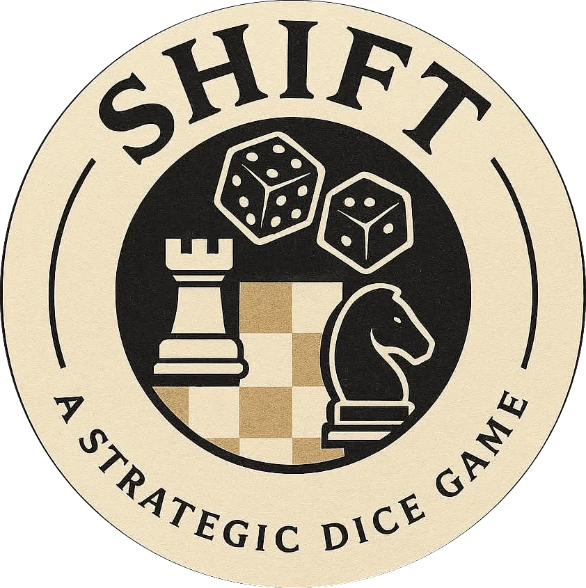 Shifting Court Logo shift chess logo round